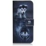 Mobigear Design Samsung Galaxy A21 Hoesje Bookcase Portemonnee - Wolf