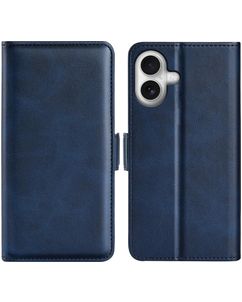 Mobigear Slim Magnet iPhone 17 Hoesje Bookcase Portemonnee - Donkerblauw