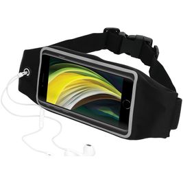 Mobiparts Comfort Fit Belt Telefoonhouder Hardlopen iPhone 8 Sport Hoesje Neopreen Heuptas - Zwart