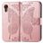Mobigear Butterfly Samsung Galaxy Xcover 7 Hoesje Bookcase Portemonnee - Roségoud