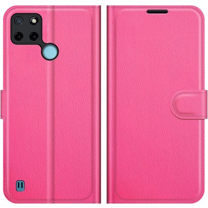 Mobigear Classic Realme C25Y Hoesje Bookcase Portemonnee - Magenta