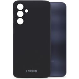 Mobilize Rubber Gelly Samsung Galaxy A25 Hoesje Flexibel TPU Backcover - Matt Black