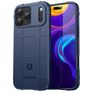 Mobigear Rugged Shield iPhone 17 Pro Max Hoesje Flexibel TPU Backcover Shockproof - Blauw