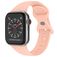 Mobigear Sport Dual Siliconen Apple Watch Bandje Druksluiting - 49/46/45/44 mm - Zalmroze