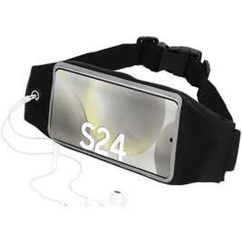 Mobiparts Comfort Fit Belt Telefoonhouder Hardlopen Samsung Galaxy S24 Sport Hoesje Neopreen Heuptas - Zwart