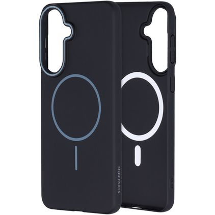 Mobiparts Slim Line Samsung Galaxy A57 MagSafe Hoesje Hardcase Backcover - Onyx Black