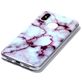 Mobigear Marble Xiaomi Mi 8 Hoesje Flexibel TPU Backcover - Rood