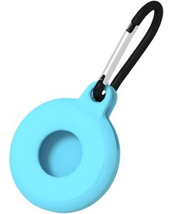 Mobigear Circle Key Apple AirTag Hoesje Flexibel TPU Sleutelhanger - Blauw