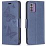 Mobigear Butterfly Nokia G42 Hoesje Bookcase Portemonnee - Donkerblauw