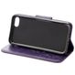 Mobigear Flowers iPhone SE (2020) Hoesje Bookcase Portemonnee - Paars