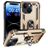 Mobigear Armor Ring iPhone 15 Hoesje Hardcase Backcover Shockproof met Ringhouder - Goud