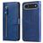 Mobigear Zipper iPhone Air Hoesje Bookcase Portemonnee - Blauw