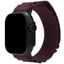 Mobilize Alpine Nylon Apple Watch Bandje Gespsluiting - 42/41/40/38 mm - Bordeaux