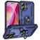 Mobigear Armor Ring iPhone 16 Hoesje Hardcase Backcover Shockproof met Ringhouder - Blauw