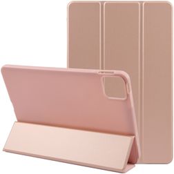 Mobigear Tri-Fold Gel iPad Pro 11 Inch (2024) Hoes TPU,Kunstleer Bookcase - Roségoud