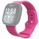 Mobigear Sport Dual Siliconen Fitbit Sense Bandje Druksluiting - Roze