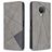 Mobigear Rhombus Slim Nokia G20 Hoesje Bookcase - Grijs
