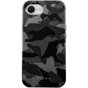 Burga Tough iPhone 16e Hoesje Hardcase Backcover Shockproof - Night Black Camo
