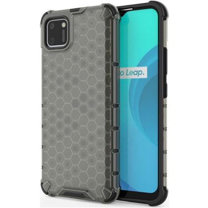 Mobigear Honeycomb Realme C11 (2020) Hoesje Hardcase Backcover Shockproof - Grijs