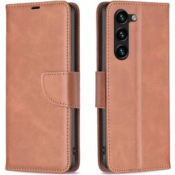 Mobigear Excellent Samsung Galaxy S23 Plus Hoesje Bookcase Portemonnee - Bruin