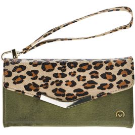 Mobilize Gelly Samsung Galaxy A33 Hoesje Uitneembare 2in1 Clutch - Green Leopard