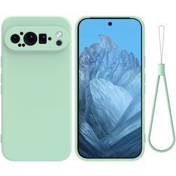 Mobigear Colors Google Pixel 9 Pro Hoesje Flexibel TPU Backcover - Groen