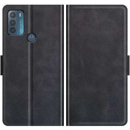 Mobigear Slim Magnet Motorola Moto G50 Hoesje Bookcase Portemonnee - Zwart