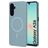Mobiparts Slim Line Samsung Galaxy A26 MagSafe Hoesje Hardcase Backcover - Sage Green