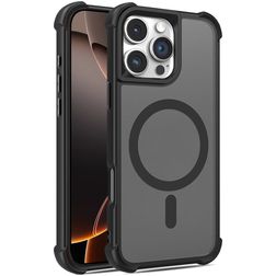 Mobigear Armor Shield iPhone 16 Pro MagSafe Hoesje Hardcase Backcover - Zwart