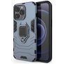 Mobigear Armor Ring iPhone 13 Pro Hoesje Hardcase Backcover Shockproof met Ringhouder - Blauw