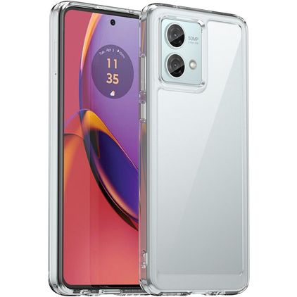 Mobigear Crystal Doorzichtig Motorola Moto G84 Hoesje Hardcase Backcover - Transparant