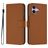 Mobigear Urban Wallet iPhone 16 Hoesje Bookcase Portemonnee - Bruin
