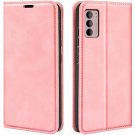 Mobigear Retro Slim Motorola Moto G42 Hoesje Bookcase Portemonnee - Roze