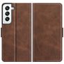 Mobigear Slim Magnet Samsung Galaxy S22 Hoesje Bookcase Portemonnee - Bruin