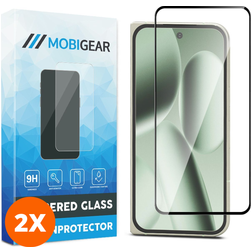 Mobigear Premium Google Pixel 10 Pro Fold Glazen Screenprotector - Case Friendly - Zwart (2-Pack)