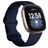 Mobigear Sport Dual Siliconen Fitbit Sense Bandje Druksluiting - Donkerblauw