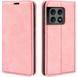 Mobigear Retro Slim OnePlus 10 Pro Hoesje Bookcase Portemonnee - Roze