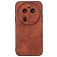Mobigear Fabric OPPO Find X6 Pro Hoesje Hardcase Backcover - Bruin