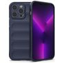 Mobigear Bumpy iPhone 14 Pro Max Hoesje Flexibel TPU Backcover - Donkerblauw