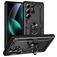 Mobigear Armor ring Samsung Galaxy S25 Ultra Hoesje Hardcase Backcover Shockproof met Ringhouder - Zwart