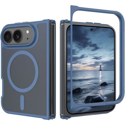 Mobigear Shockproof iPhone Duo MagSafe Hoesje Hardcase Backcover - Blauw