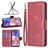 Mobigear Excellent Samsung Galaxy A23 Hoesje Bookcase Portemonnee - Rood