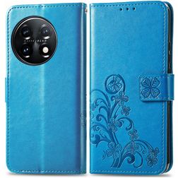 Mobigear Clover OnePlus 11 Hoesje Bookcase Portemonnee - Blauw