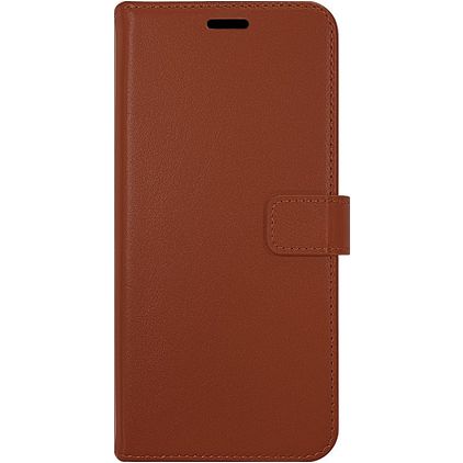 Valenta Gel Skin iPhone 13 Pro Hoesje Echt Leer Bookcase Portemonnee - Bruin