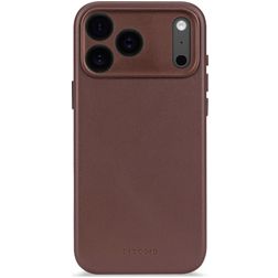 Decoded iPhone 17 Pro Hoesje Echt Leer Backcover Shockproof - Chocolate Brown