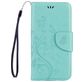 Mobigear Flowers Samsung Galaxy A5 (2017) Hoesje Bookcase Portemonnee - Turquoise