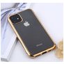 Mobigear Royal iPhone 11 Pro Max Hoesje Flexibel TPU Backcover - Transparant / Goud