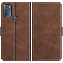 Mobigear Slim Magnet Motorola Moto G50 Hoesje Bookcase Portemonnee - Bruin