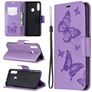 Mobigear Butterfly Samsung Galaxy A20s Hoesje Bookcase Portemonnee - Paars