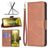 Mobigear Excellent Xiaomi Redmi 10C Hoesje Bookcase Portemonnee - Bruin